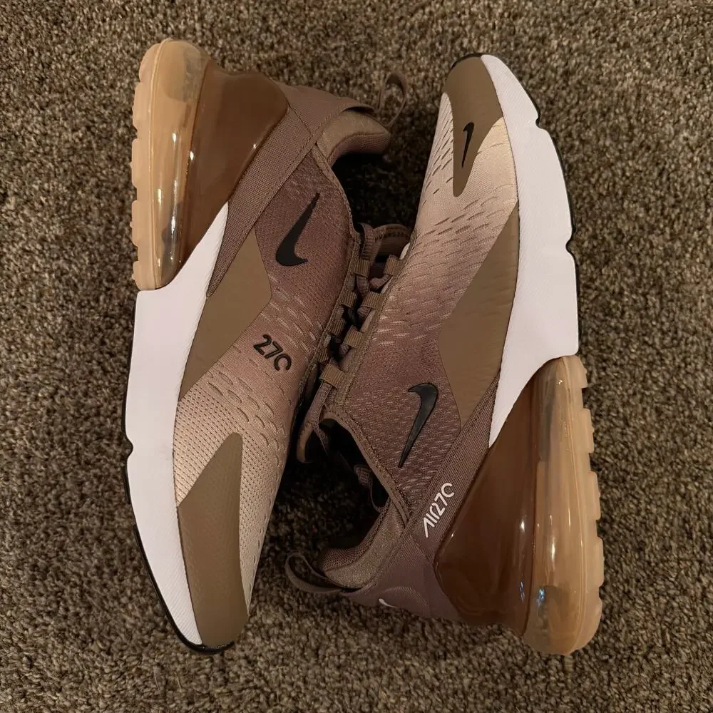 NIKE Men's Air Max 270 Mink Brown Shoes Size 10